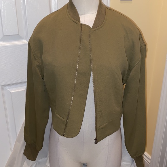 NWOT gorgeous olive green Wilfred bomber jacket - Picture 2 of 4